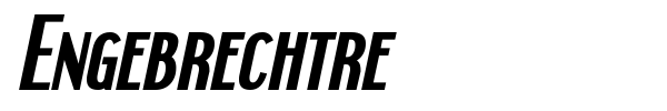 Engebrechtre font preview
